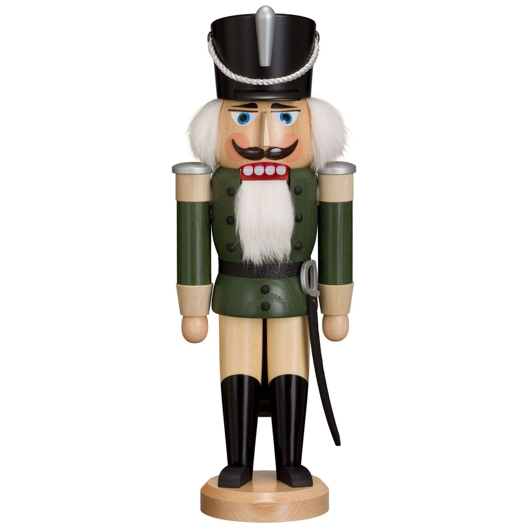 Seiffener Volkskunst | Nussknacker aus dem Erzgebirge | Husar mit Säbel 37 cm | Nussknacker Deko Fig