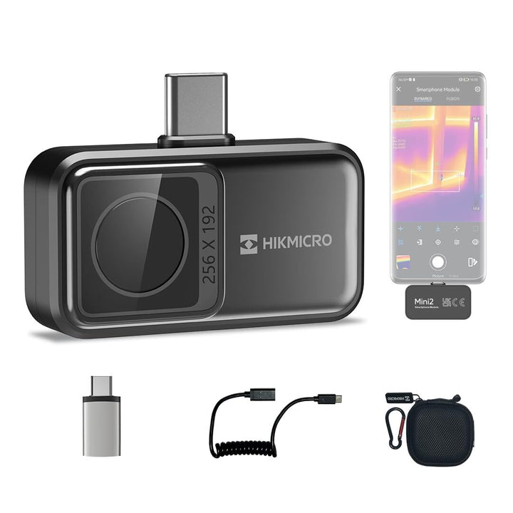 HIKMICRO Mini2 Wärmebildkamera Android, 256 x 192 IR-Auflösung, Wärmebildkamera 25 Hz Bildfrequenz,