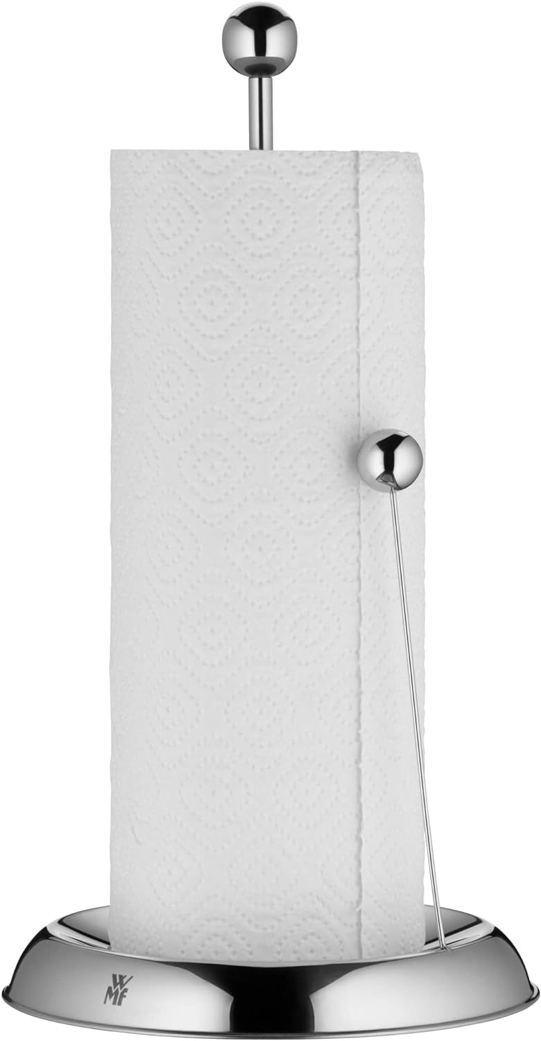 WMF Gourmet Küchenrollenhalter stehend 31 cm, Cromargan Edelstahl poliert, spülmaschinengeeignet Sin