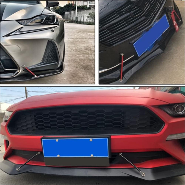iSpchen 2 Stück Stützstangen vordere Stossstange Splitter Lippe Stützstange Strebe Stützen Rod 3,9"/