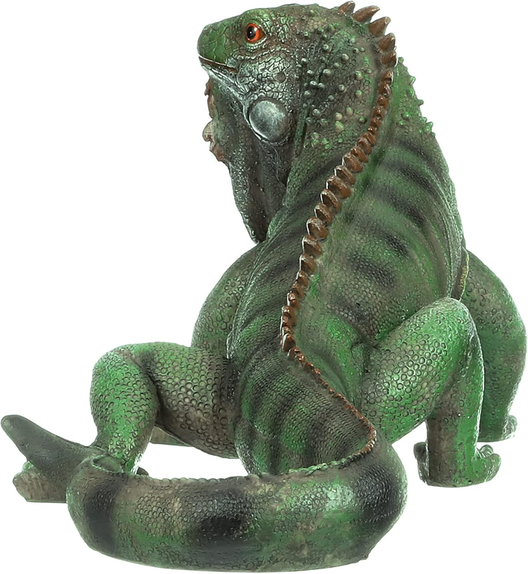 Design Toscano Iggy der Leguan Gartenstatue, Polyresin, Vollfarbe, 24 x 56 x 22 cm 24x56x24 cm, 24x5
