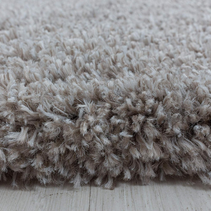 Hochflor Rund Teppich Wohnzimmer Einfarbig Schlafzimmer Esszimmer Flur Läufer Unicolor & Einfarbig W