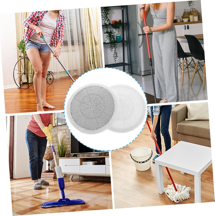 2 Stück Wiederverwendbare Dampfreinigungs Wischmop Pads aus Baumwolle Kompatibel mit Samz Seu Hochab