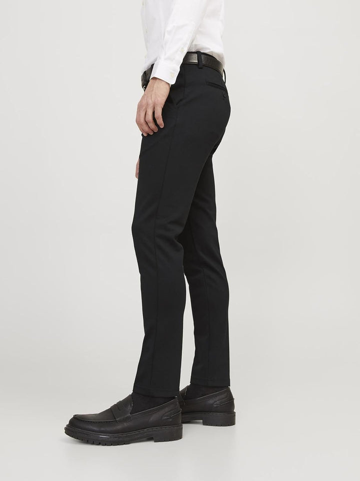 JACK &amp; JONES Male Chino Hose Slim Fit Chino Hose 31W / 30L Schwarz, 31W / 30L Schwarz