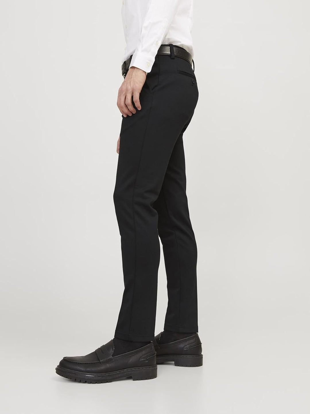 JACK & JONES Male Chino Hose Slim Fit Chino Hose 28W / 32L Schwarz, 28W / 32L Schwarz