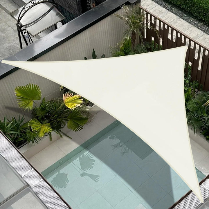 COOL AREA Sonnensegel Wasserdicht Dreieckig 2.5x2.5x3.5m Sonnenschutz 95% UV Schutz Windschutz,Wasse