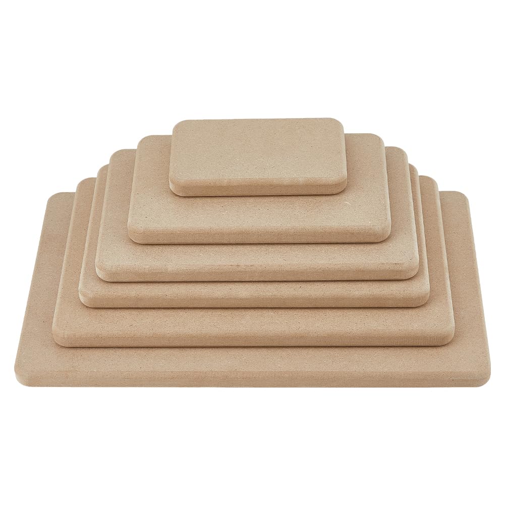 SUPERFINDINGS 6 Stück 6 Grösse Töpferformen Tiefe Rechteck MDF Holzplatten Schlumpfformen Für Tonpla