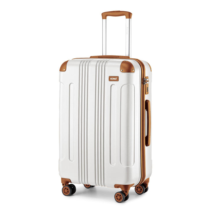 KONO 75cm Koffer XL Gross Hartschale Trolley Rollkoffer Reisekoffer mit 4 Rollen 75x47x29cm (Koffer