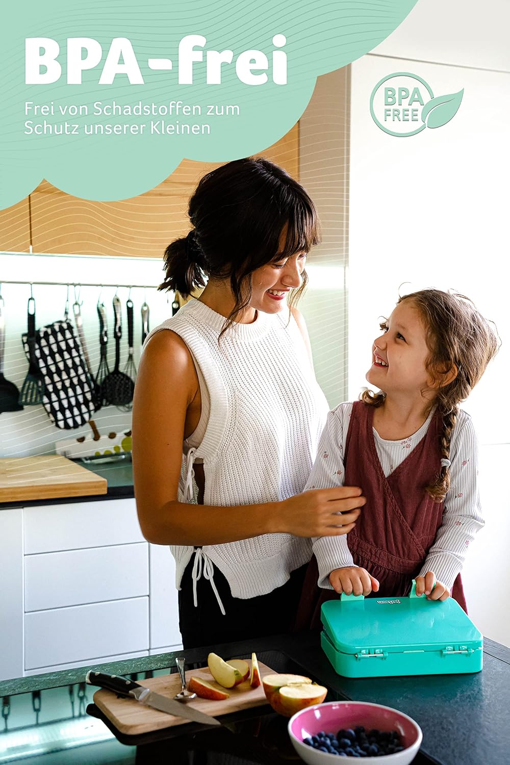 Jarlson® Brotdose für Kinder mit 6 Fächern TONI - Lunchbox - Bento Box auslaufsicher – Jausenbox für