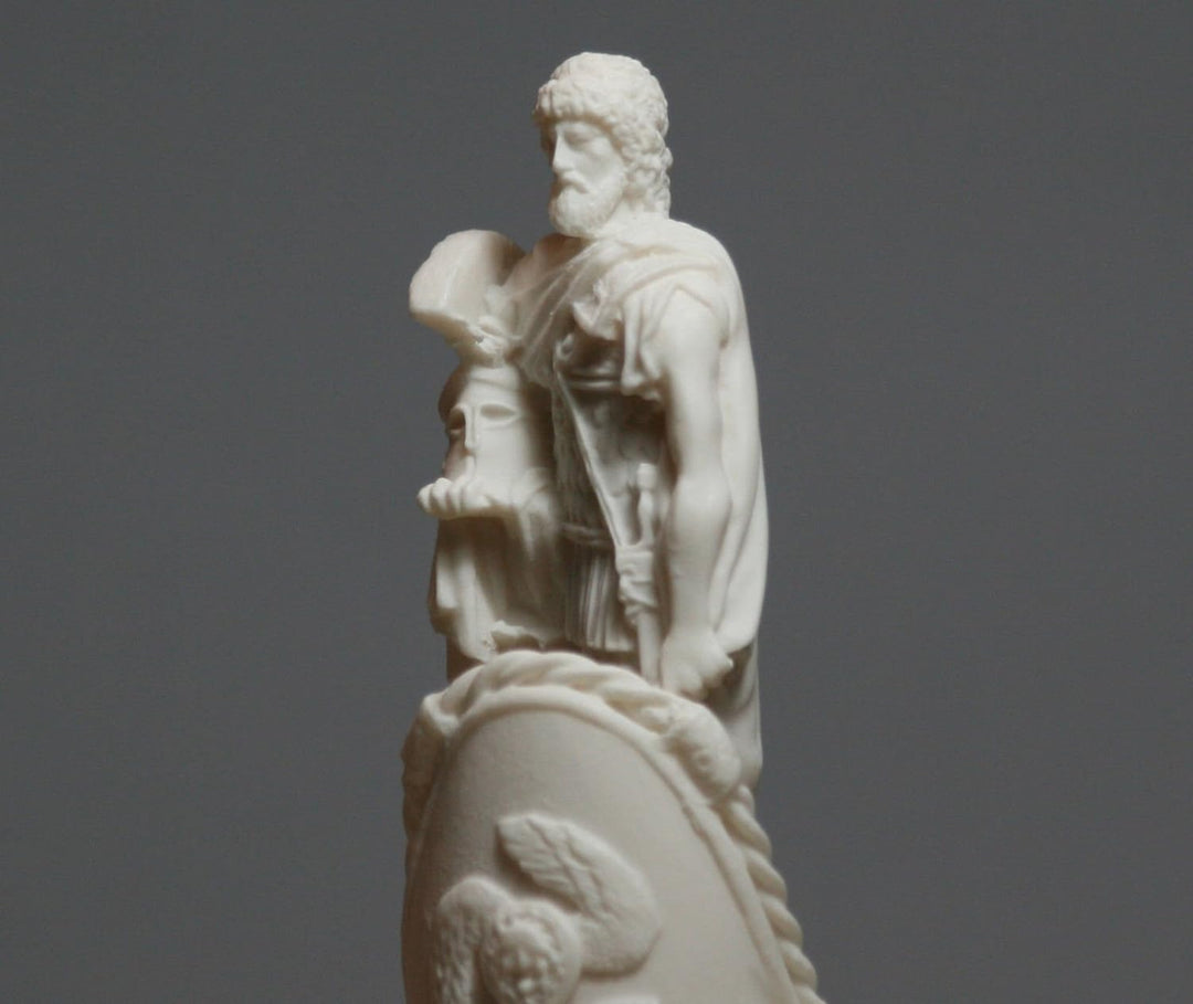 Ares Mars Griechische Gott des Krieges Alabaster Statue Skulptur Figur handgefertigt 170 ΄ ΄
