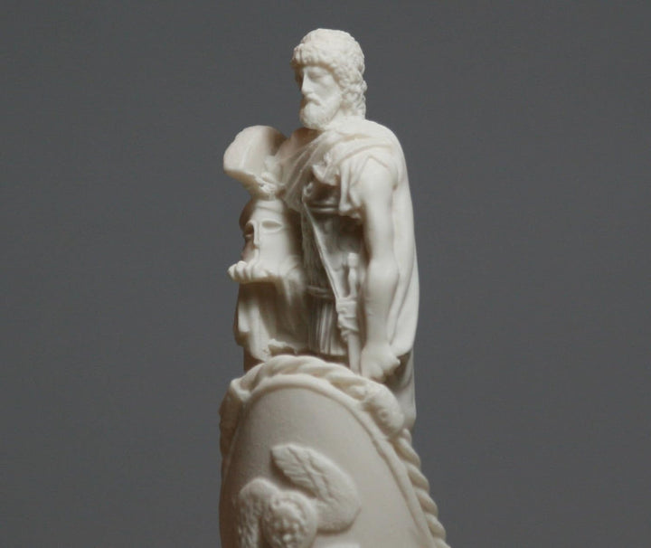 Ares Mars Griechische Gott des Krieges Alabaster Statue Skulptur Figur handgefertigt 170 ΄ ΄