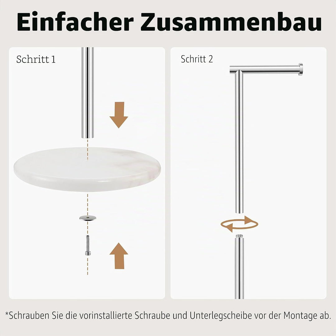 KES Toilettenpapierhalter Stehend Klopapierhalter Edelstahl SUS304 WC Rollenhalter Klorollenhalter T