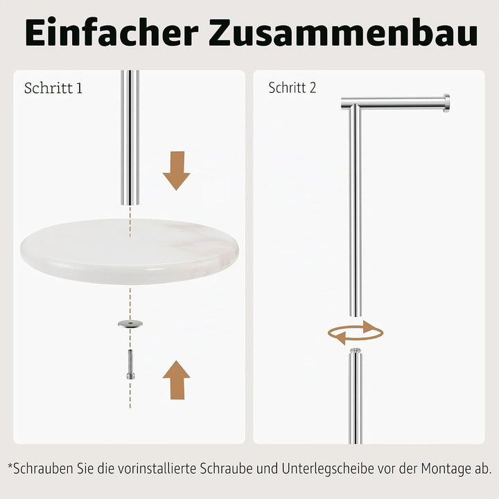 KES Toilettenpapierhalter Stehend Klopapierhalter Edelstahl SUS304 WC Rollenhalter Klorollenhalter T