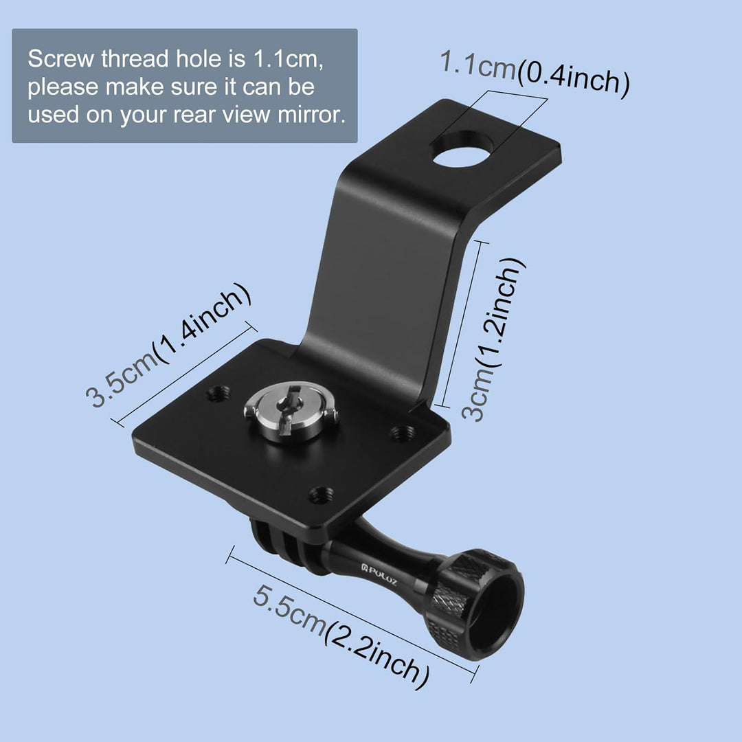 PULUZ Go pro Motorrad Halterung, Action Cam Motorrad Halterung für GoPro Hero12 Black / Hero11 /10/9