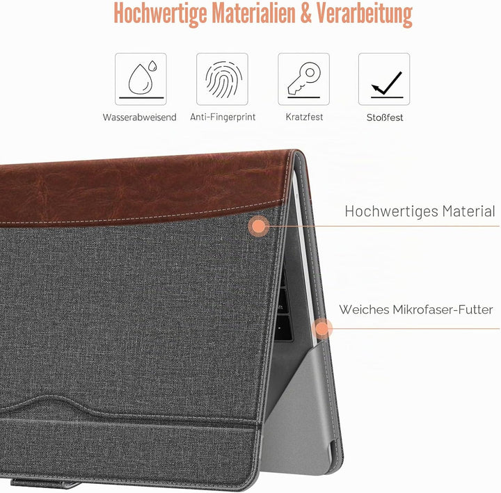 Fintie Hülle Kompatibel mit MacBook Air 13.6 (2026-2022 M5 M4 M3 M2), MacBook Air 13 (2020-2018 M1)