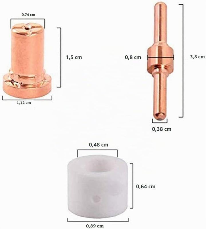 Reboot Plasma Cutter Zubehör PT31 Bohrer und Ersatzteile, kompatibel mit Parkside Plasma Cuttern wie