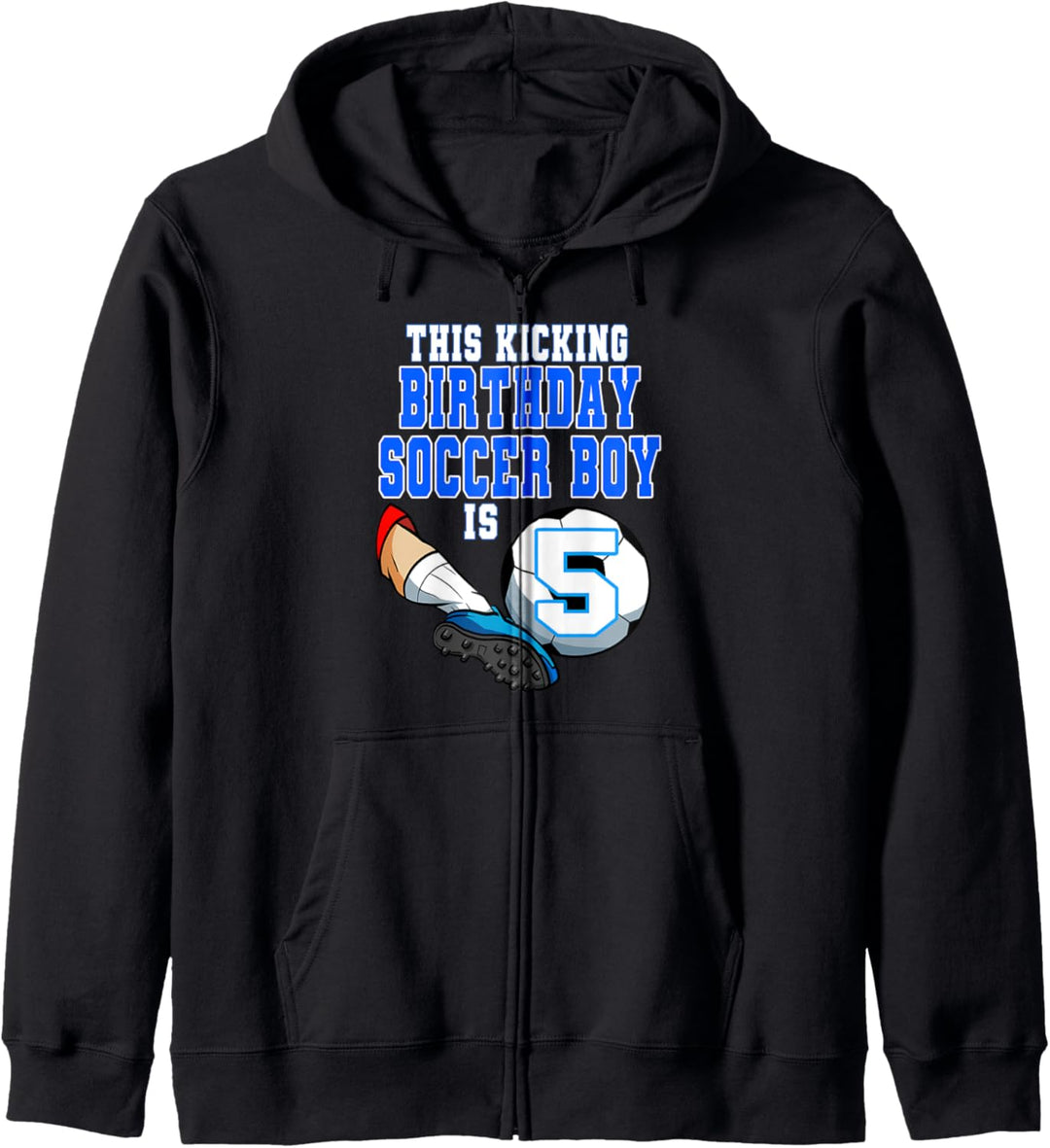 Geburtstagsparty mit Fussball-Motiv "This Birthday Soccer Boy" Kapuzenjacke