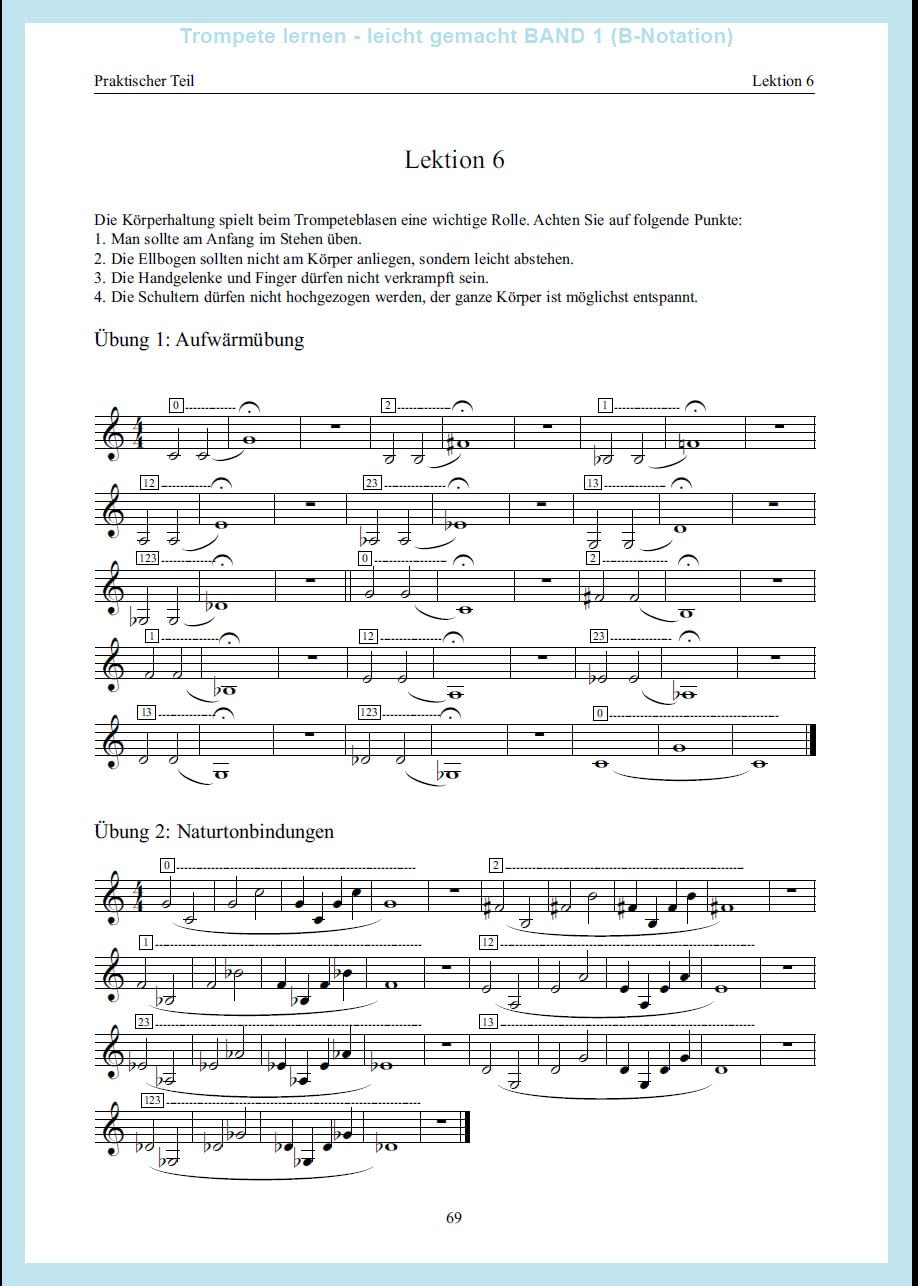 Trompete lernen leicht gemacht, Band 1: Trompetenschule für Anfänger, Spiralbindung