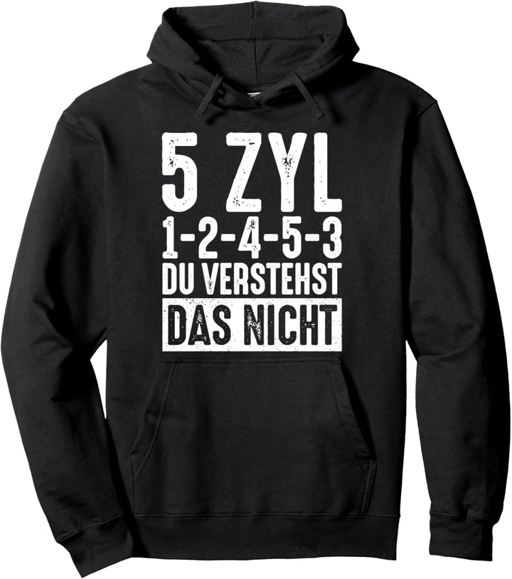 5 Zylinder Motiv Du Verstehst Das Nicht Lustige Motocross Pullover Hoodie