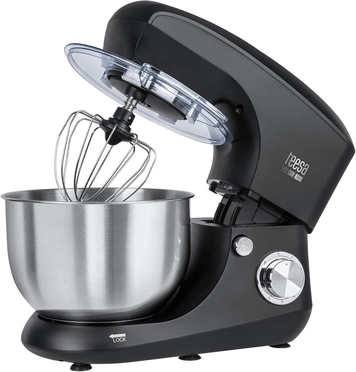 Teesa TSA3545-B EASY COOK SINGLE BLACK Küchenmaschine, Rührgerät, Mixer, 1400, Aluminium, 1 Liter, s