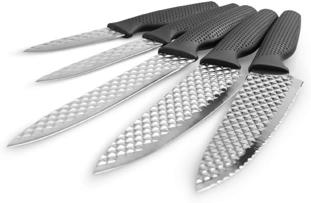 Harry Blackstone Airblade Messer Set - Scharfe und langlebige Küchenmesser - Kochmesser mit Antihaft