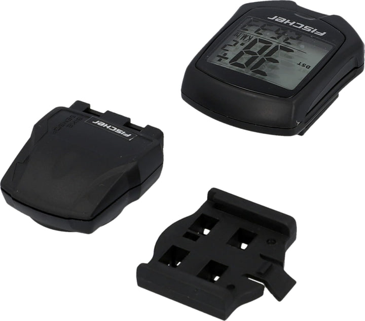 FISCHER Fahrradcomputer Funk mit 18 Funktionen, schwarz, kabellos, inklusive Befestigungsmaterial un