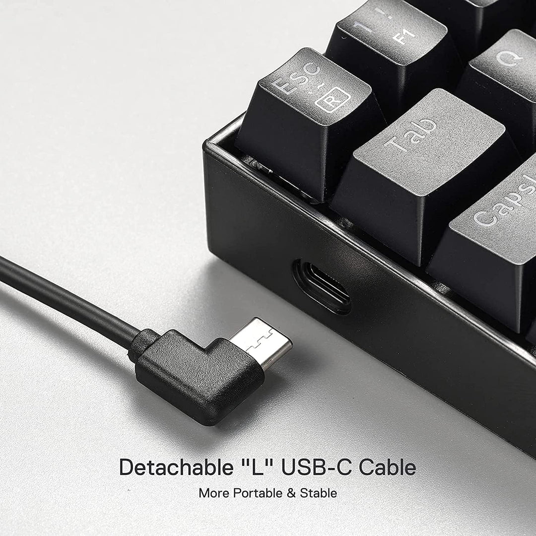 Redragon K630 Dragonborn 60% kabelgebundene RGB-Gaming-Tastatur, 61 Tasten Kompakte mechanische Tast