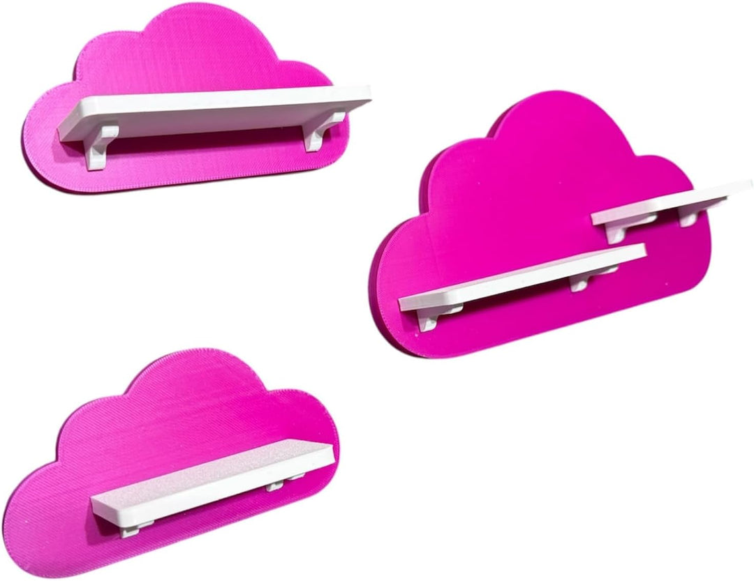 PsGreen 3er Wolken-Set Kompatibel/Passend für die Toniebox Toniefiguren (Violett), Violett
