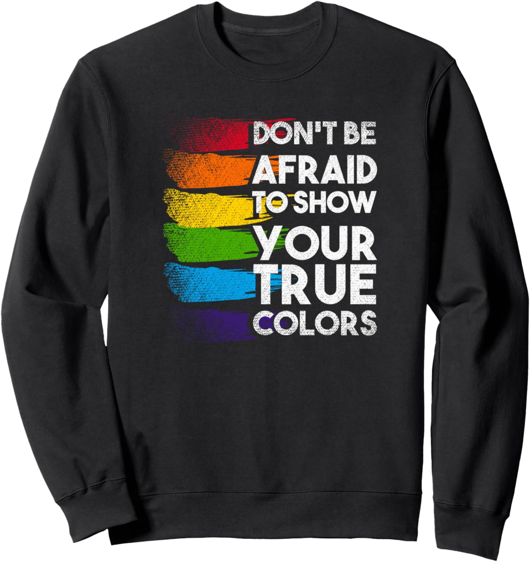 Cooles Herz CSD mit Regenbogen LGBT Flagge Geschenk Sweatshirt