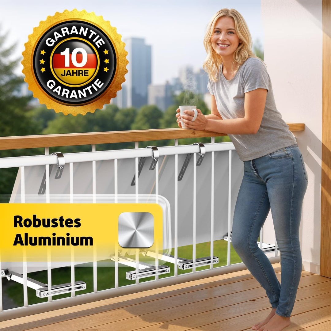 Avoltik 2x Balkonkraftwerk Halterung Balkon für alle Solarpanel-Grössen I Solarmodul Halterung aus r