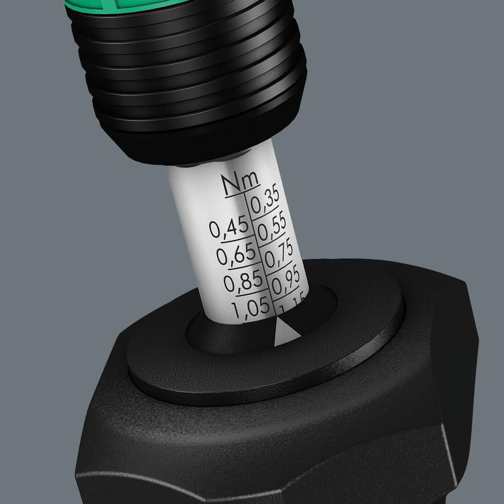 Wera 7441 Kraftform einstellbare Drehmomentschraubendreher mit Rapidaptor Schnellwechselfutter, 1/4