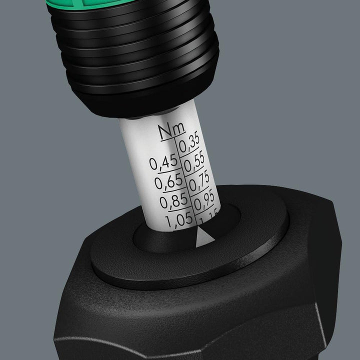 Wera 7441 Kraftform einstellbare Drehmomentschraubendreher mit Rapidaptor Schnellwechselfutter, 1/4