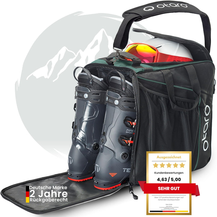 Otaro Skischuhtasche mit Helmfach (über 35.000 zufriedene Kunden) Premium Skitasche für Skischuhe |