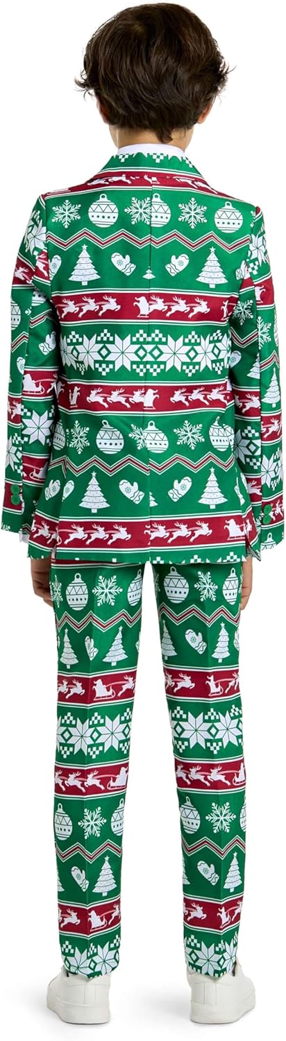 Suitmeister Jungen Weihnachtsanzug - Festliches Weihnachtsmann-Outfit - Party Kostüme S Christmas Gr