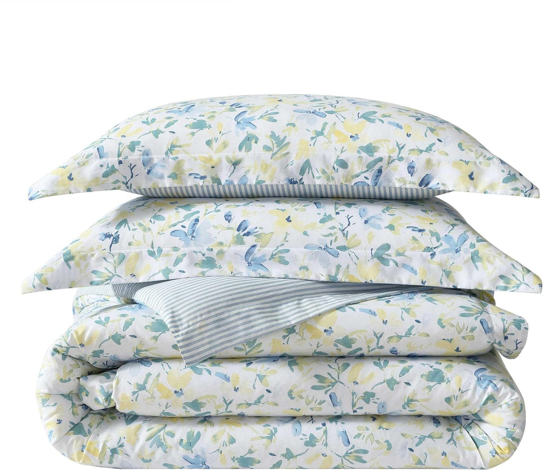 Laura Ashley Home Bettdecken-Set Wendebettwäsche aus Baumwolle, inklusive passenden Kissenbezügen mi