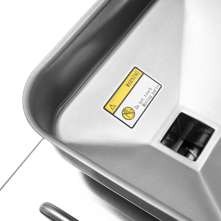 UHDUIG Ölpresse Öl Pressmaschine Elektrische Edelstahl Ölmühle 800W 60rpm 0-250℃ Kalt und Heiss Ölex