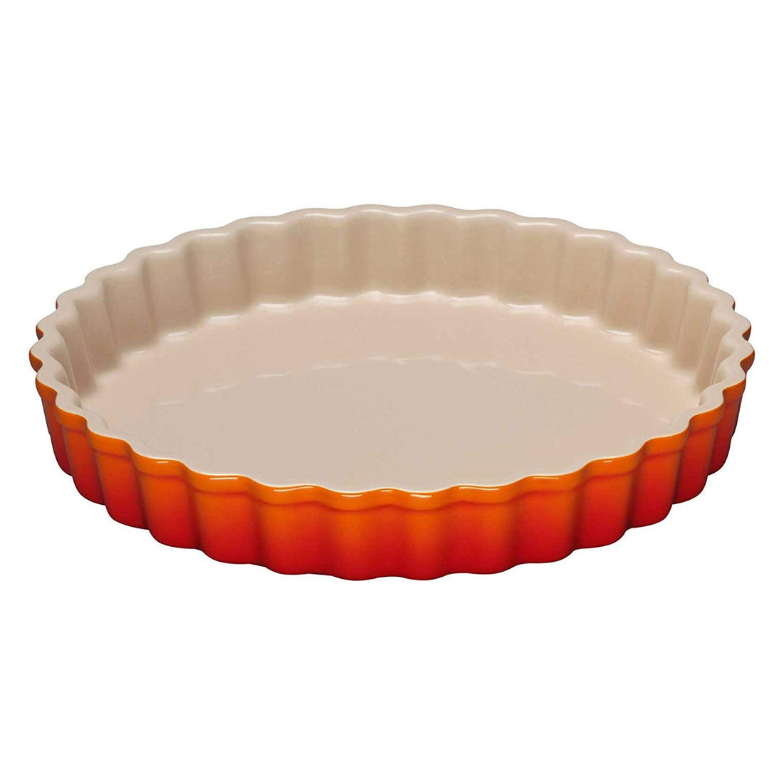 Le Creuset Tarte-Form, Ø 28 cm, Steinzeug, Ofenrot 28 cm Ofenrot, 28 cm Ofenrot