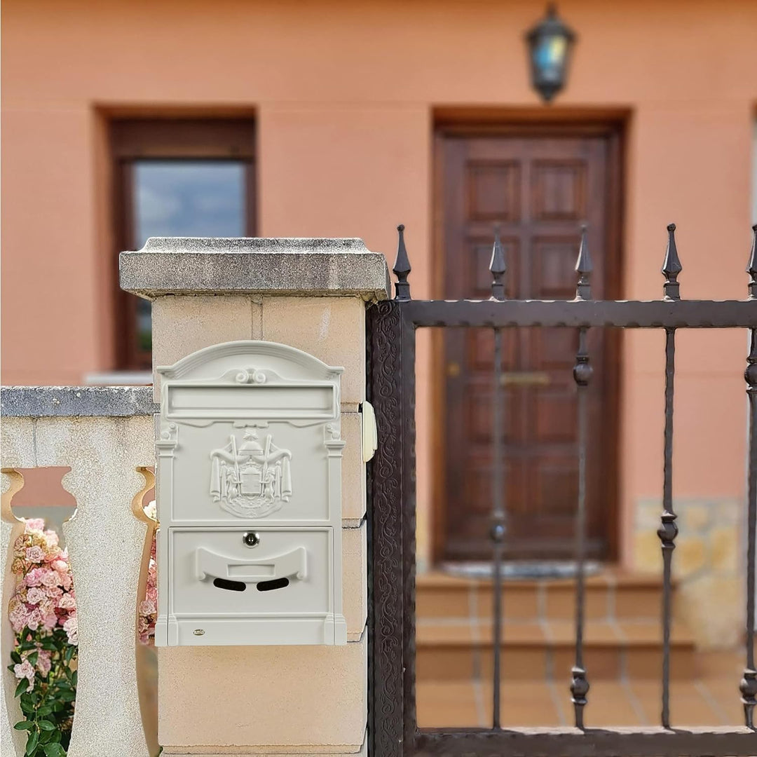Amig - Aussenbriefkasten, Briefkasten für den Aussenbereich im klassischen Stil | Postfach für Wände