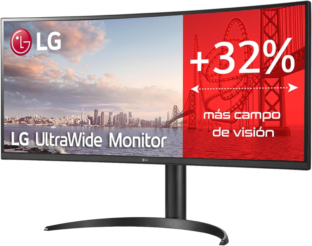 LG Curved Monitor 34WQ75C-B 34 ". IPS. QHD. 3440 x 1440. 21:9. 5 ms. 300 cd/m². Black. 60 Hz. HDMI p
