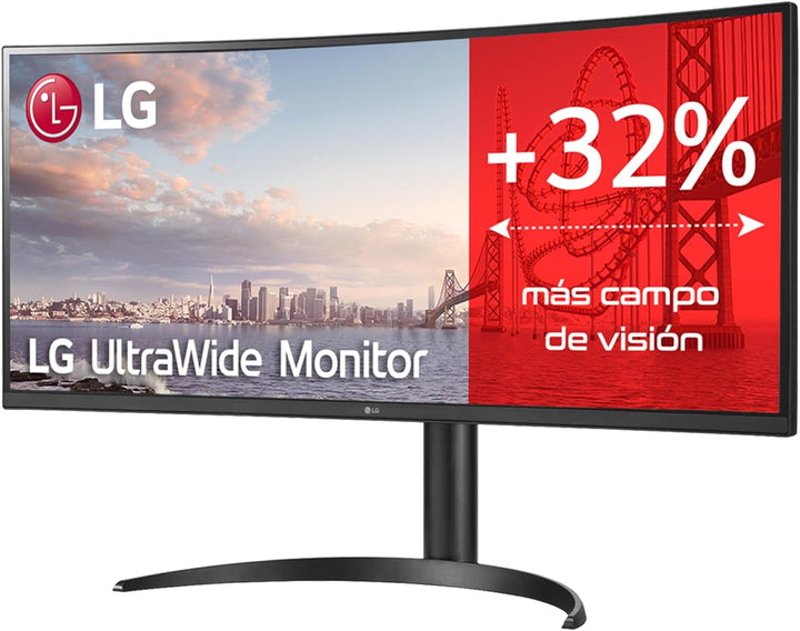 LG Curved Monitor 34WQ75C-B 34 ". IPS. QHD. 3440 x 1440. 21:9. 5 ms. 300 cd/m². Black. 60 Hz. HDMI p