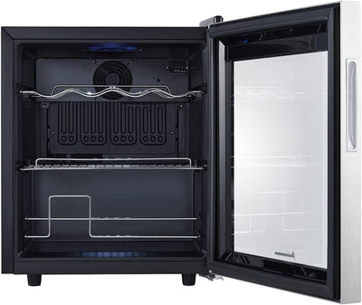 Kalamera Weinkühlschrank, 15 Flaschen, 40 Liter, 5-18°C, Freistehend, KRC-40FCSS 15 Flaschen - 40 Li