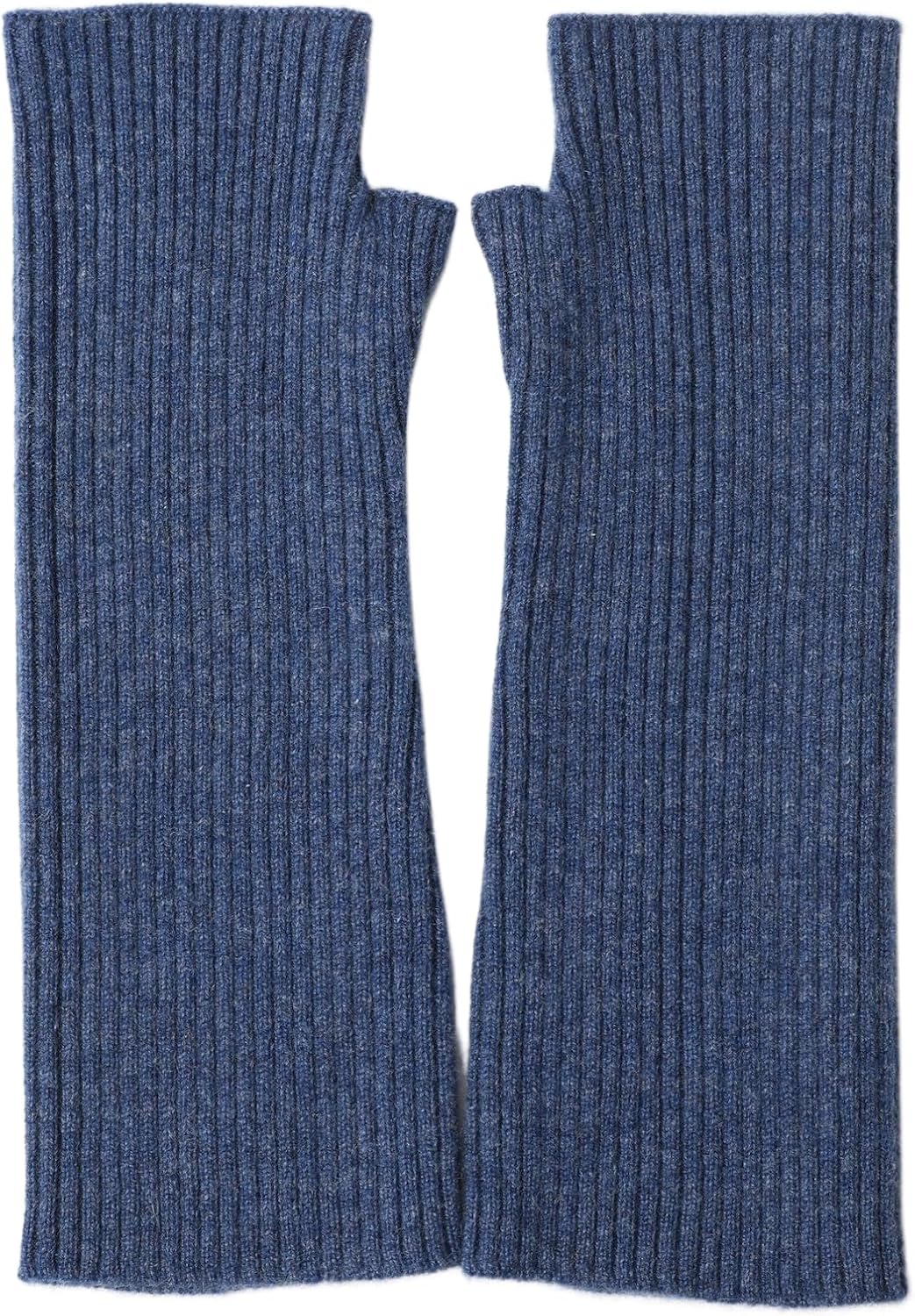 Prettystern Damen mid-lange Kaschmir Pulswärmer Arm-Stulpen fingerlose Ripp-Strick Handschuhe Länge
