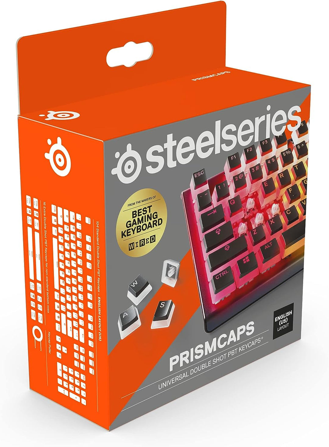 SteelSeries PrismCaps – Double-Shot-Tastenset mit „Pudding“-Optik – Kompatibilität mit allen gängige