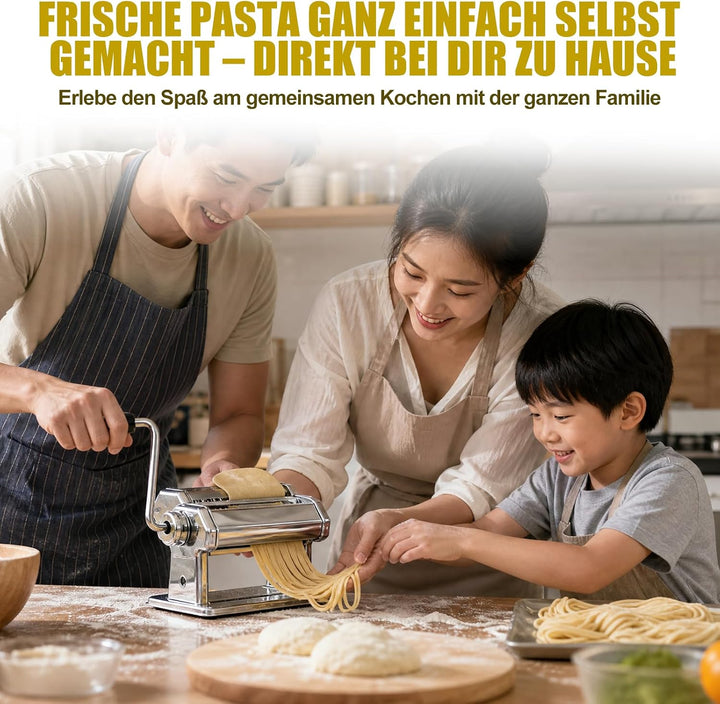 Manuelle Nudelmaschine, Split Pasta Maker, Edelstahl Pastamaschine | Aufsätze für Lasagneblätter, Ta