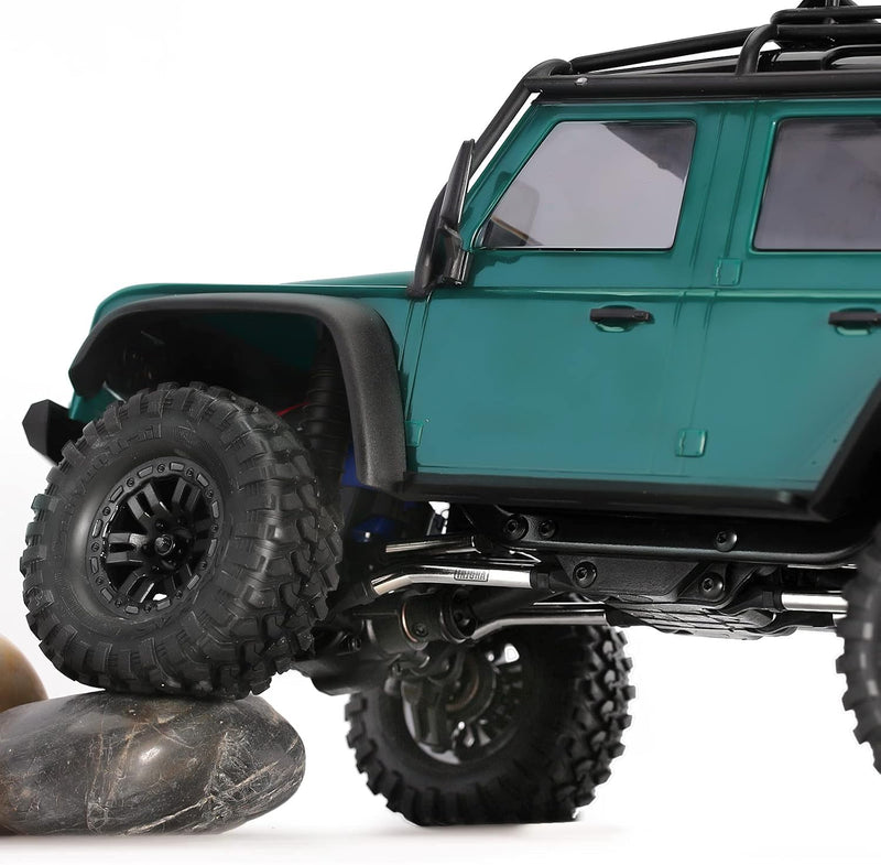 INJORA Edelstahl Hoher Abstand Chassis Links für TRX4M Upgrade Teile 1/18 RC Crawler Auto 8 Stück, 8