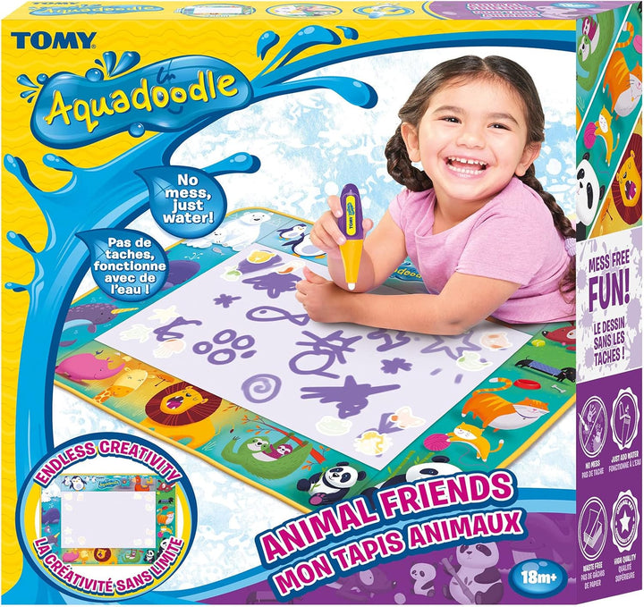 Aquadoodle E73267 Animal Friends Doodle, Offizielles Tomy No Mess Mal- & Zeichenspiel, Wasserspielma