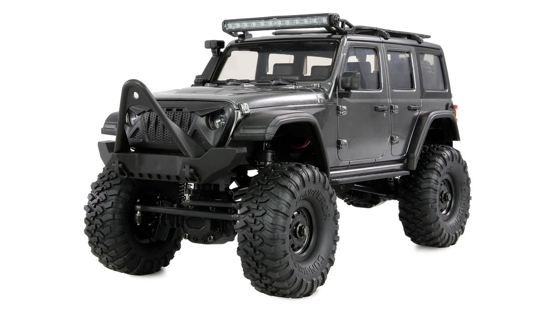 Amewi AMXRock Mini-Crosstrail Scale Crawler 4WD 1:16 RTR grau inkl. Fernsteuerung, Akku, Ladekabel