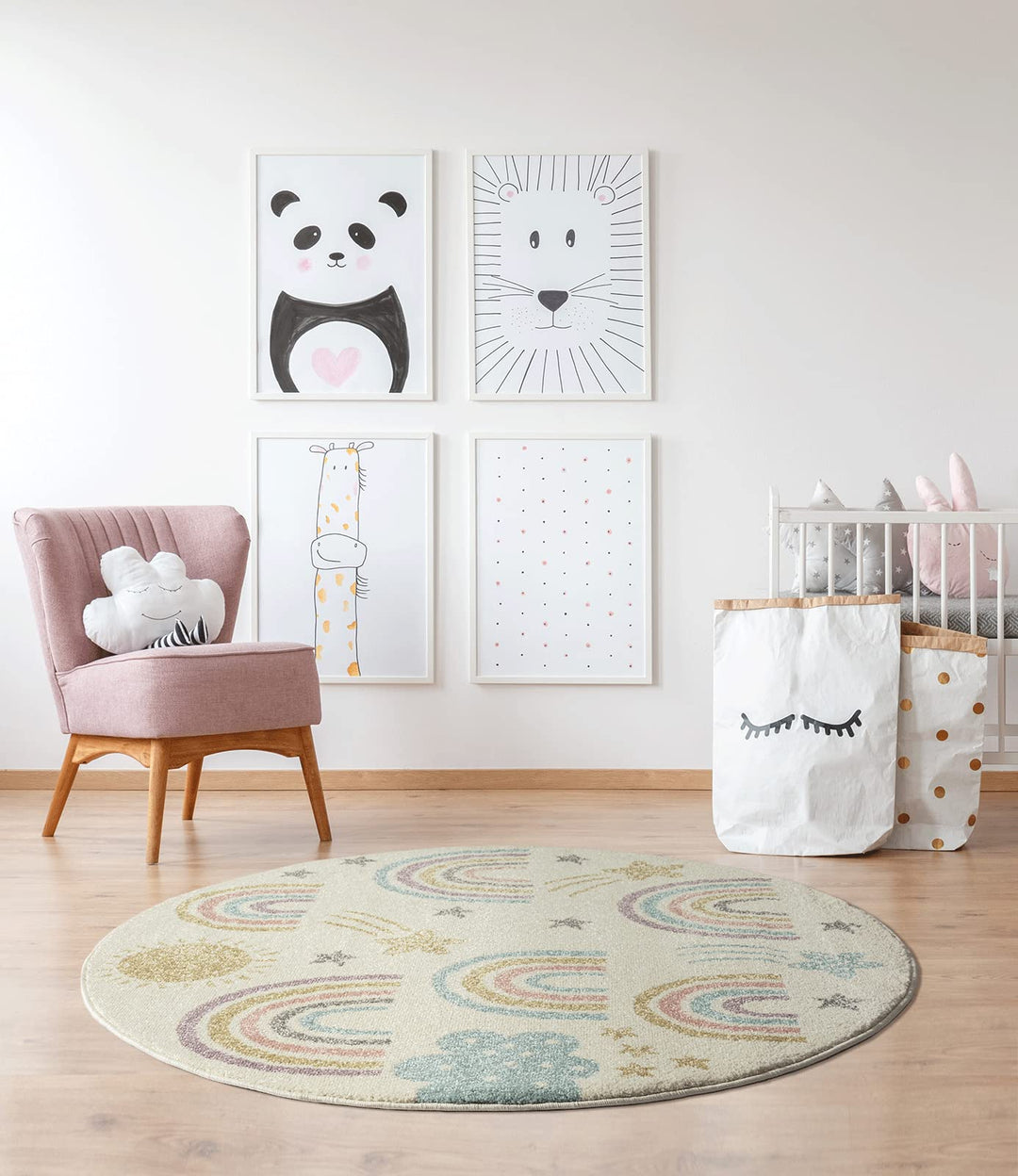 the carpet Beat Kids Moderner Weicher Kinderteppich, Weicher Flor, Pflegeleicht, Farbecht, Regenboge