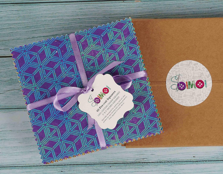 Soimoi Batik Drucken Vorgeschnittenen 5-Zoll-Baumwollgewebe Heimwerker Patchwork Sewing Craft Steppe