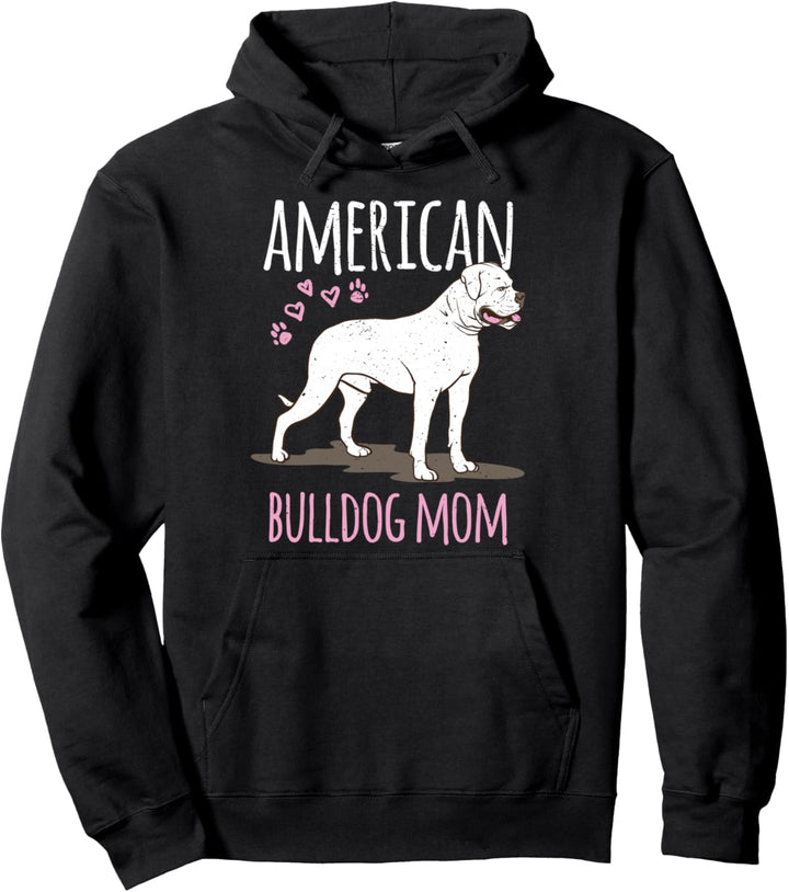 Hunderasse American Bulldog Mama Bulldogge Spruch Geschenk Pullover Hoodie
